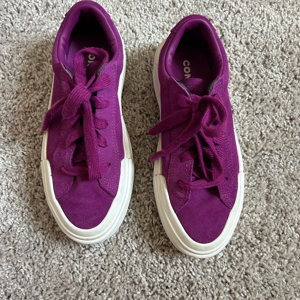 Purple Platform Sneakers